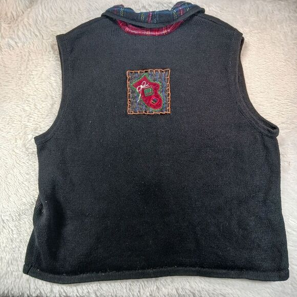 Design Studio Falalala Ugly Christmas Sweater Vest Winter Wonderland Woman's XL. - Picture 12 of 13